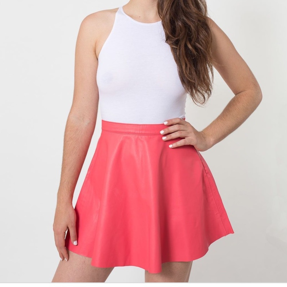 Adorable American Apparel Leather Mini-Skirt